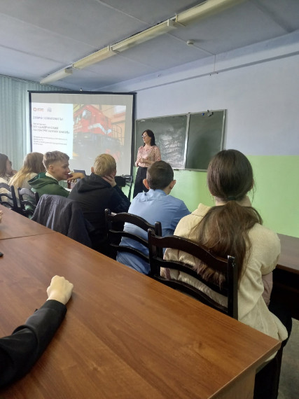 Для учащихся 7А, 8Б кл. было организовано мероприятие на АО «ШААЗ».